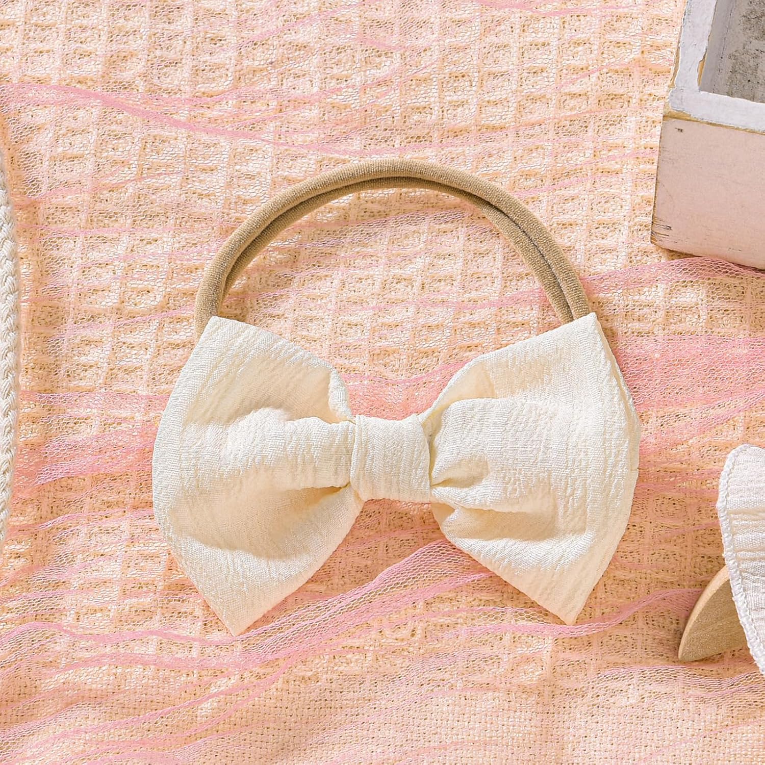 Douhoow Baby Girl Dress Romper Ruffle Sleeveless Bow Front Romper Dress with Headband Infant Girl Summer Clothes - Image 4