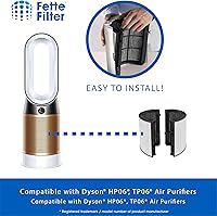 Vista 3 de Fette Filter - 2 filtros Premium Combi 360 Glass True Hepa Compatible con Dyson Pure Air Purfier Modelo PH01 PH02 PH03 PH3A PH04 TP06 HP06 TP07 HP07