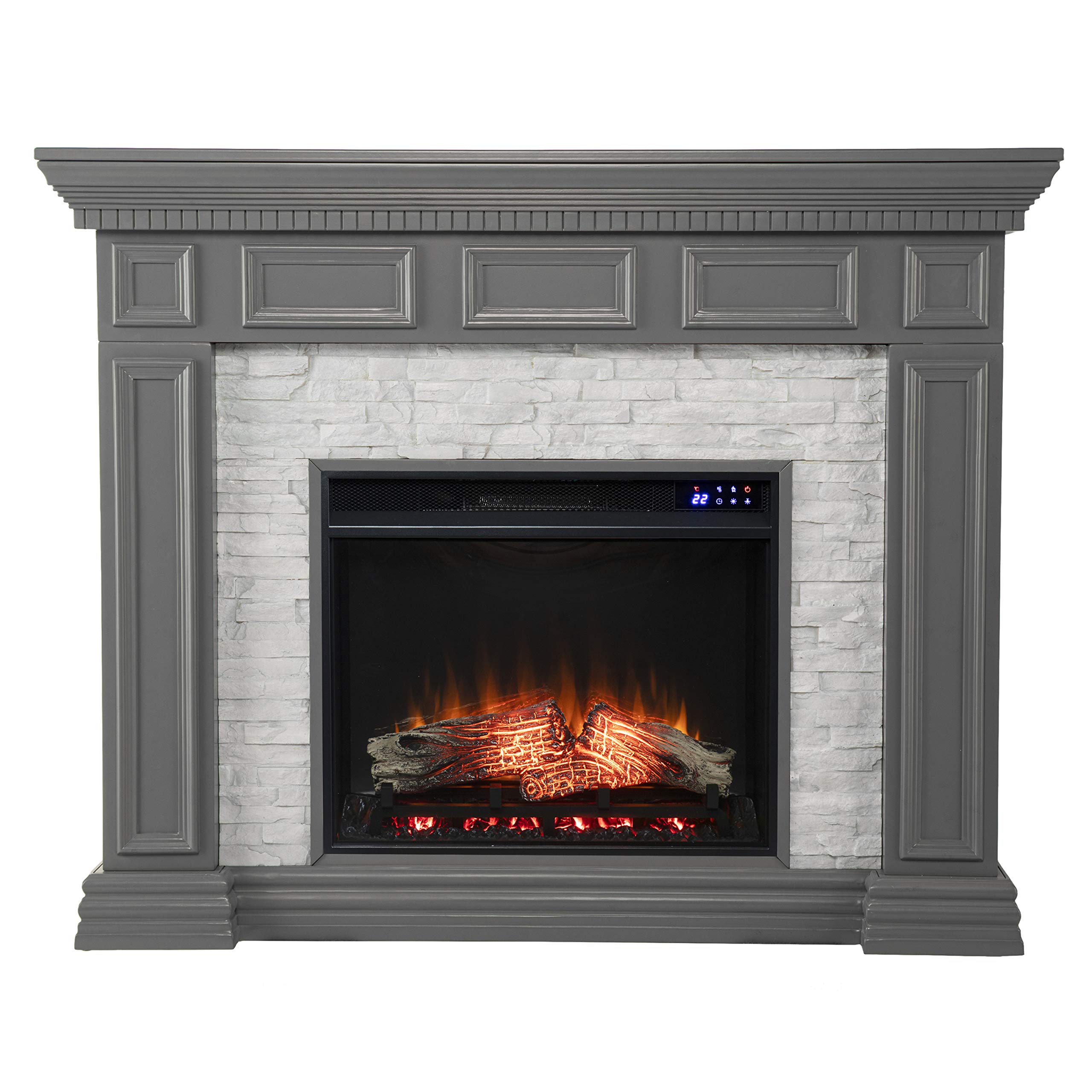 Amazon.com: SEI Furniture Dakesbury Faux Stone Electric