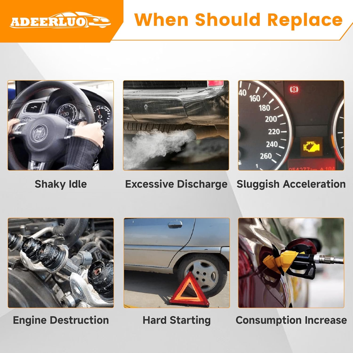 Fuel Injectors fits for-Mazda 3 2004 2005 2.3L L4, for-Mazda 5 2006 2007 2.3L L4, for-Mazda 6 2003 2004 2005 2.3L L4. 0280156193 ‎FJ831 84212320 4PCS