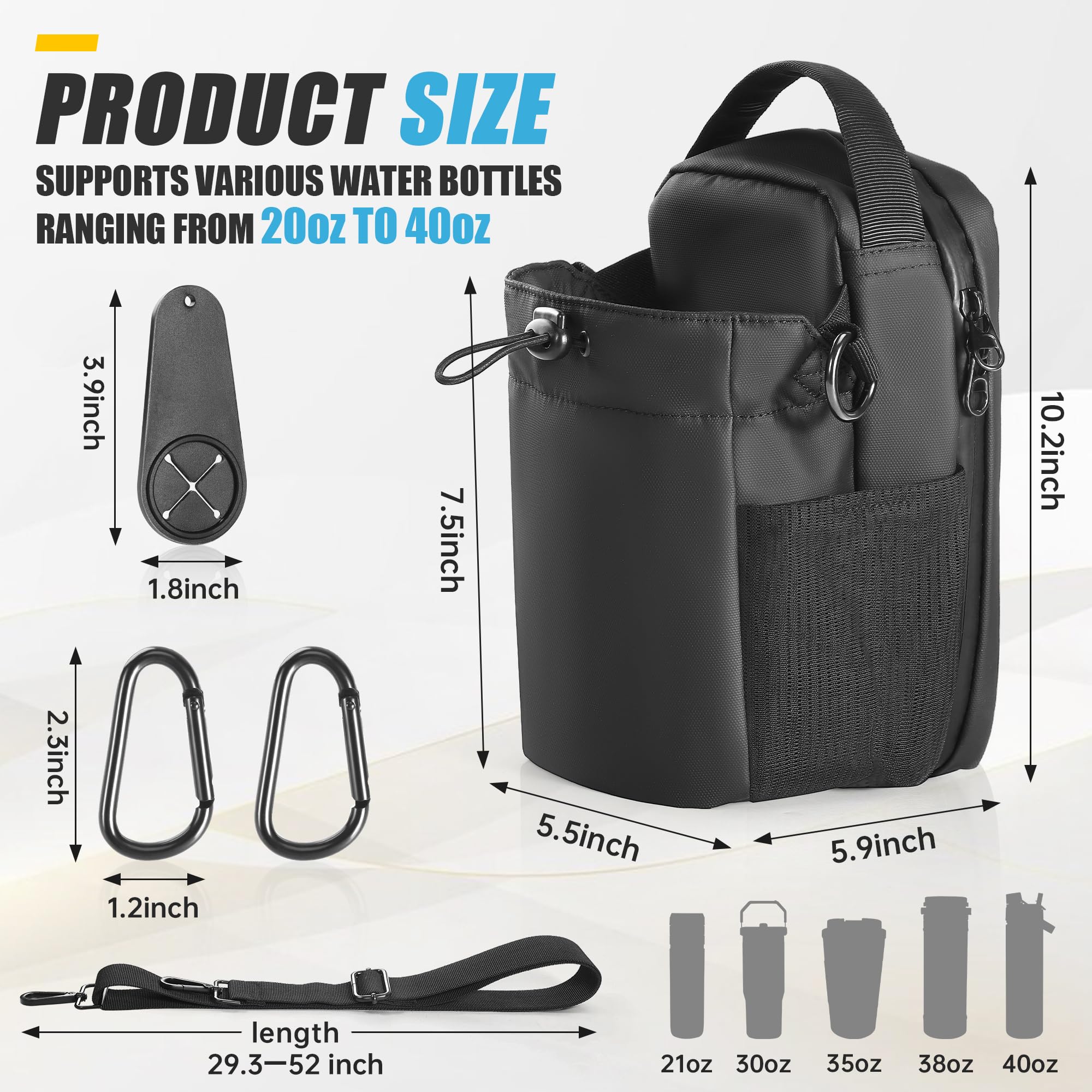 Magnetic Gym Bag for Men & Women – Premium Sport Tote with Ultra-Strong Magnet & Sleek Design | Small Magnet Water Bottle Holder for Fitness & Daily Use | Ideal Magnetic Bag Gym Accessory Organizer