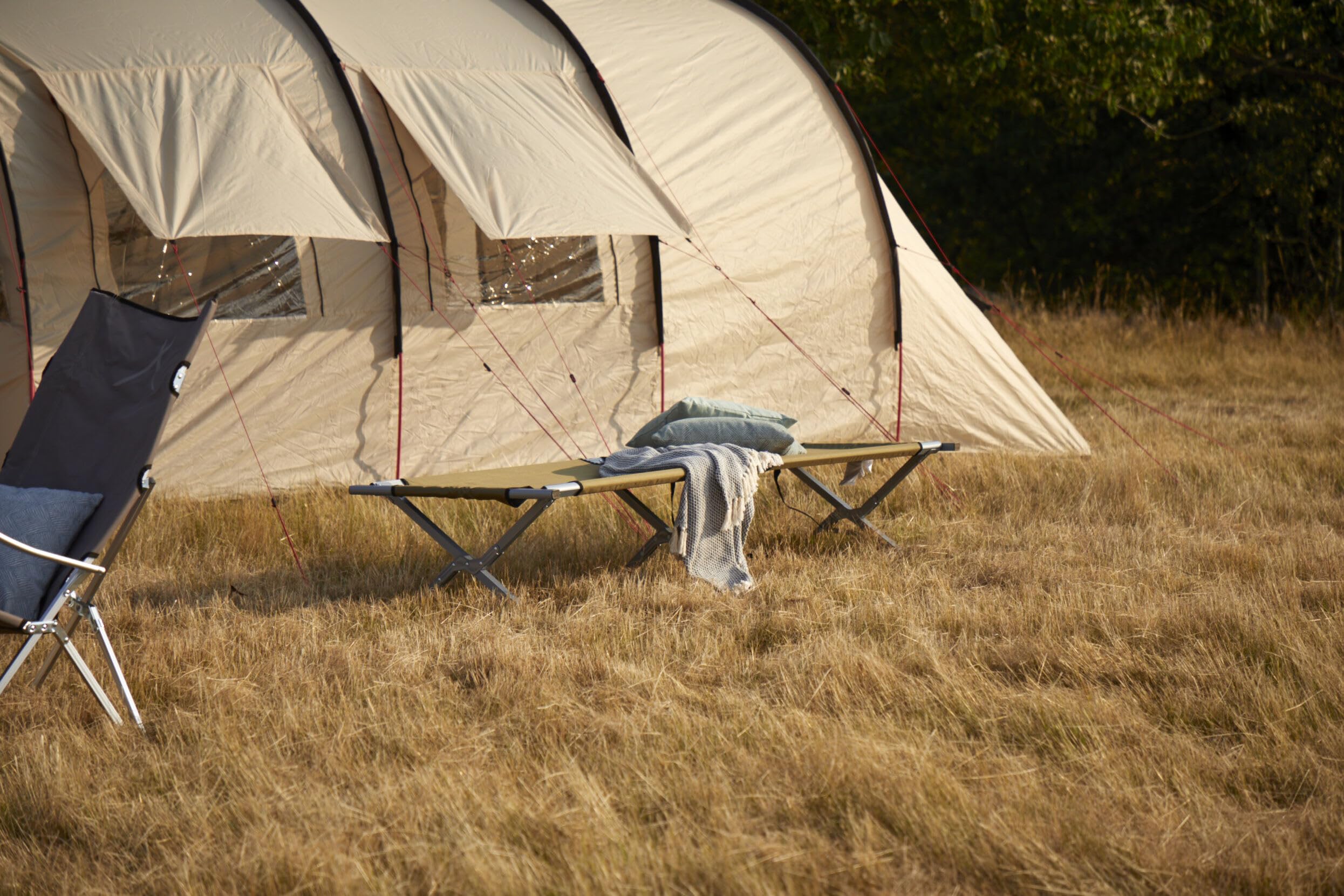Grand Canyon Topaz Camping Bed L – Letto pieghevole da campeggio in alluminio – Letto pieghevole per esterni