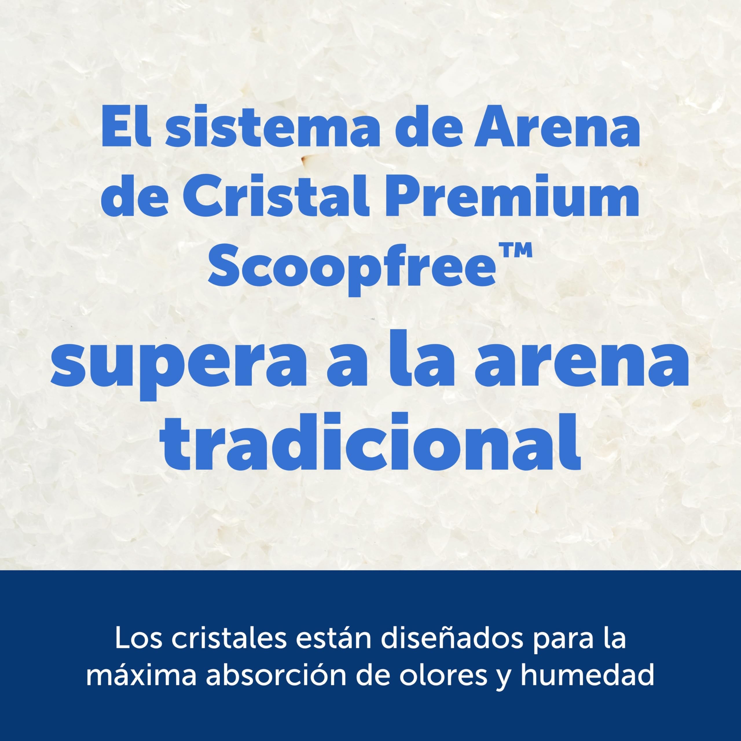 PetSafe ScoopFree Premium Arena de Cristal para Gatos - Control de Olores, Sin Polvo - Sin Fragancia, Pack de 2