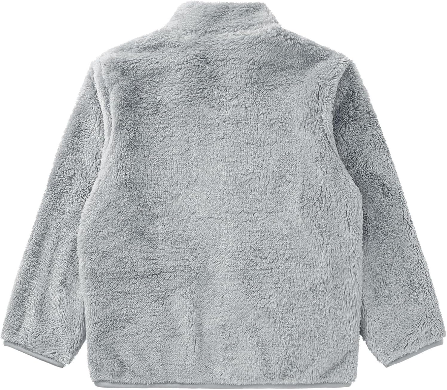 ranrann Kids Girls Boys Long Sleeves Fleece Jacket Full Zip Sherpa Warm Coat with Pockets Outerwear Winter Causal Wear