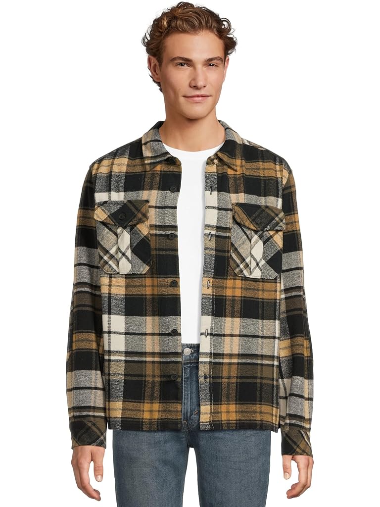 Black Hurley Santa Cruz Seaside Flannal Long Sleeve