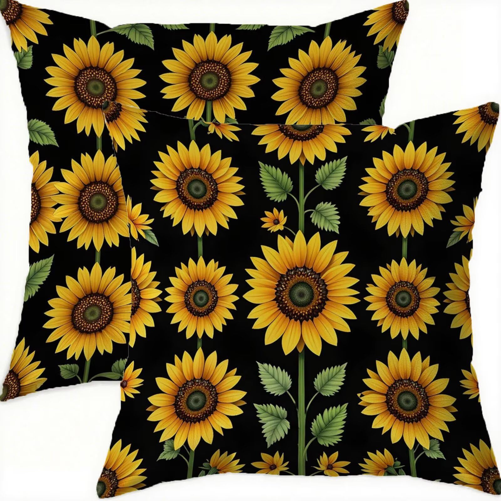 Housse coussin automne 65x65cm en velours pour décorer votre canapé de salon ou un balcon cocooning