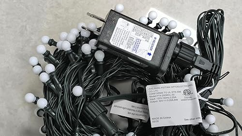 Miniatura 9 de Brizled - Cadena de luces de 66 pies con 200 LED que cambian de color, luces de Navidad blancas cálidas y de colores, luces de bayas regulables,