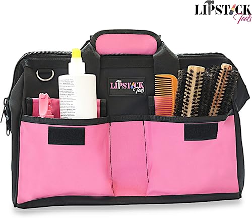 Miniatura 4 de Organizador de bolsas de herramientas de boca ancha multiusos de 18 pulgadas con cremallera superior. Ideal para mejoras del hogar/herramientas de