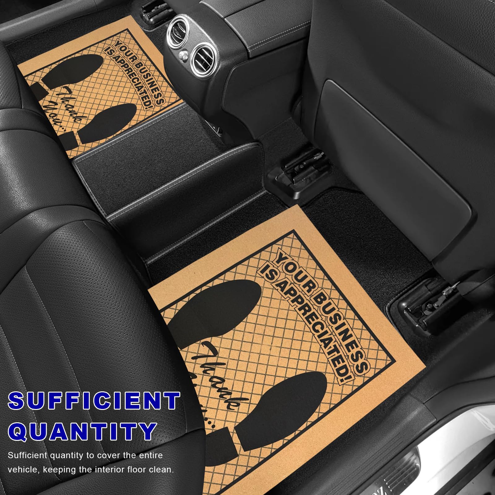 50 PCS Car Paper Floor Mats 19 1 x 15 4 Disposable Automotive Floor Protective Cover Temporary Foot — view 6