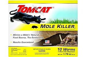 Tomcat Mole Killer, Mimics Natural Food Source For Effective Mole Control In Yards