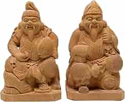 魚上　恵比寿　楠淡彩　木像　置物　アンティーク　縁起物 魚上 恵比寿 楠淡彩 木像 置物 アンティーク 縁起物