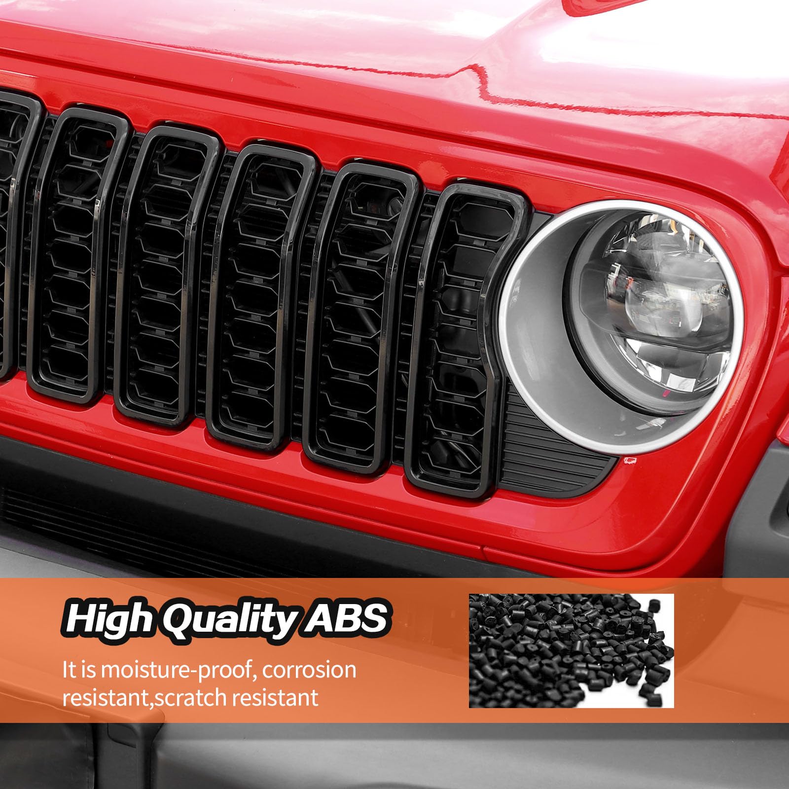 Amazon.co.jp: JeCar グリルインサート 2024年以降 Jeep Wrangler JL