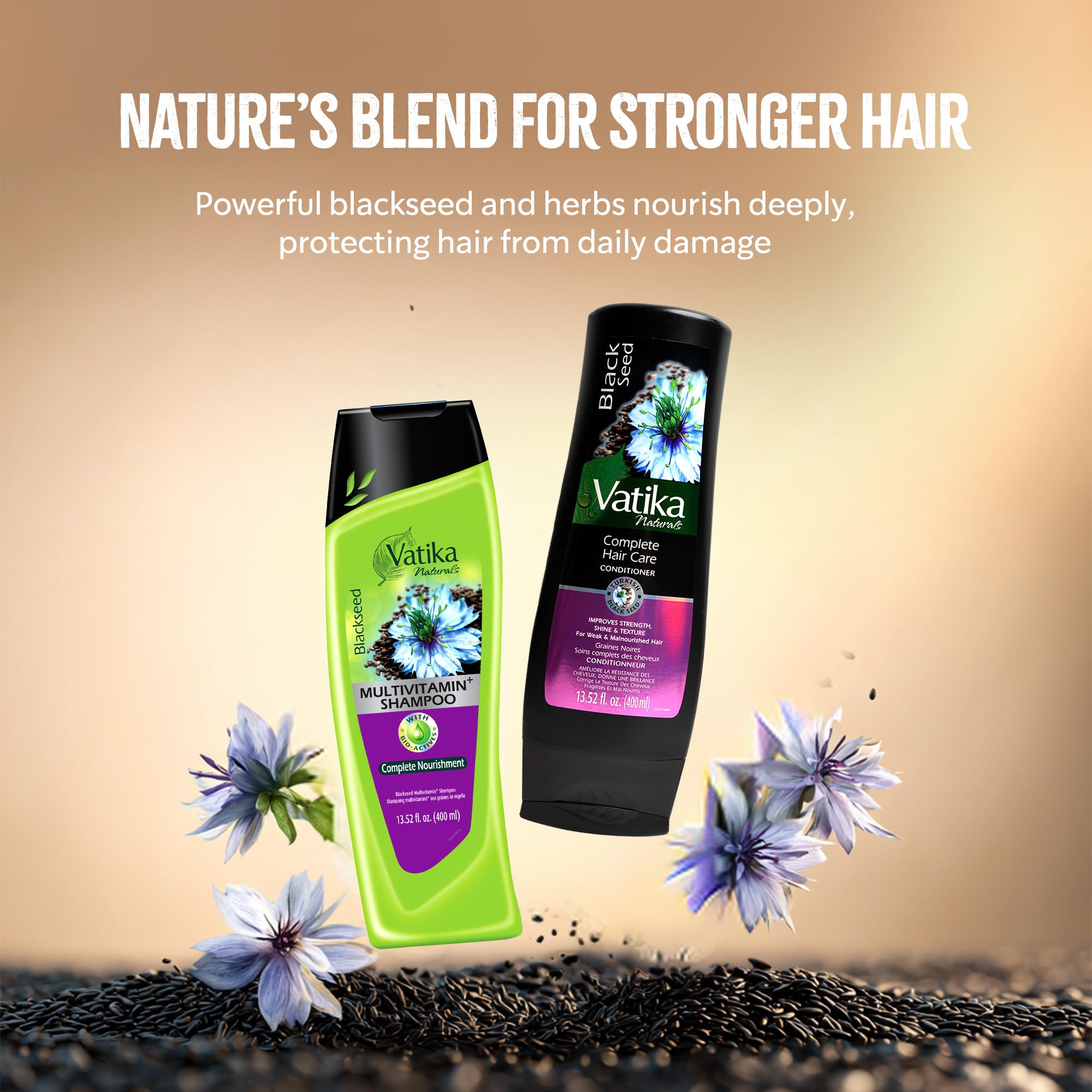Amazon.com : Vatika Naturals Blackseed Shampoo & Conditioner Combo