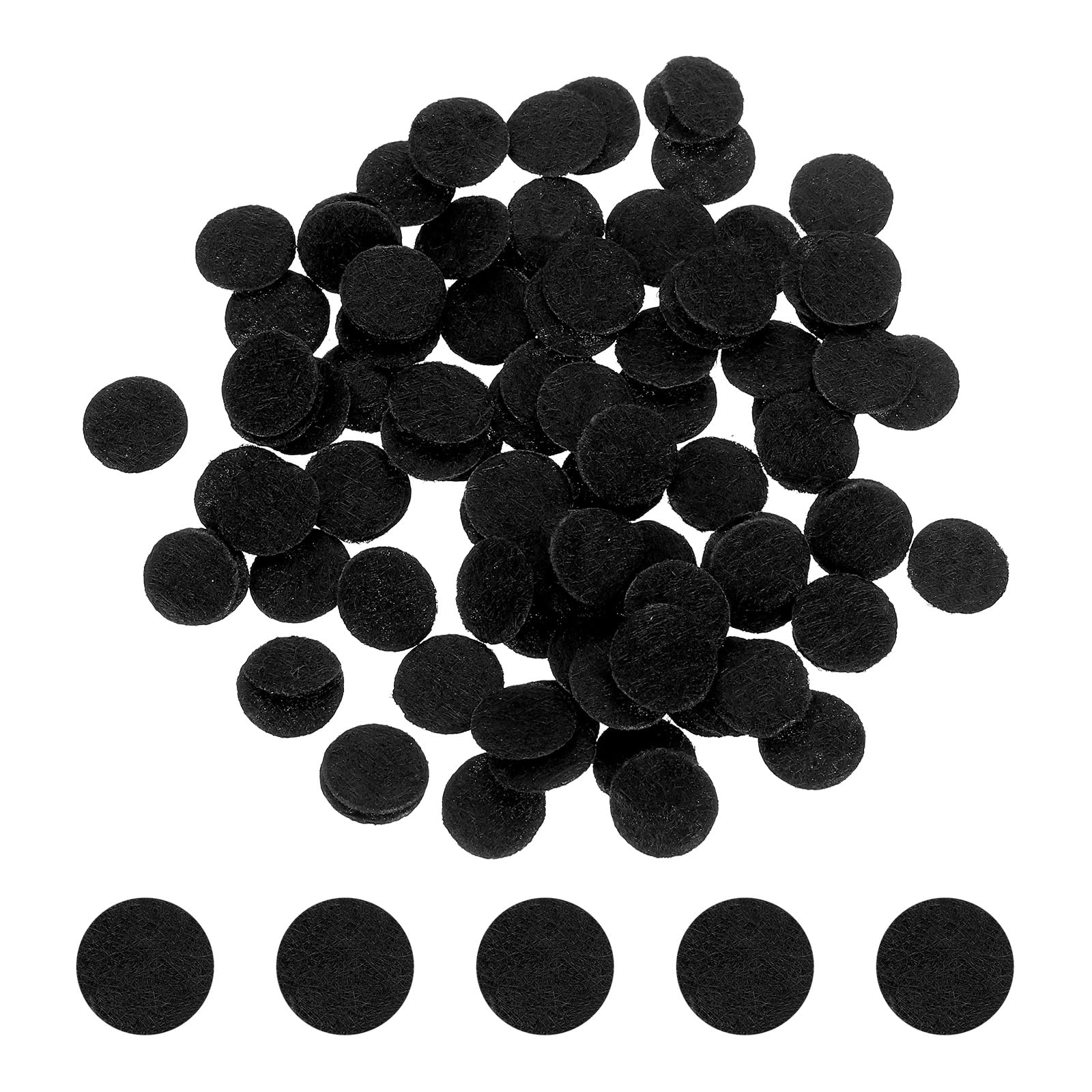 Ronds en feutre noir 10mm PATIKIL pour DIY et projets de couture créative