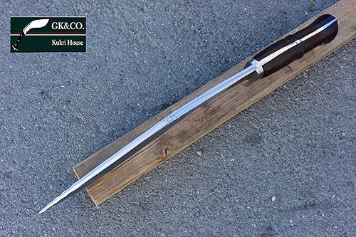 Miniatura 4 de GK&CO. Kukri House Auténtico KukriKhukuri 14.5" Hoja 5" Chirra (5 Fuller) Gorkha Bloqueador de cuchillos Mango de palisandro-GK - Hecho a mano en