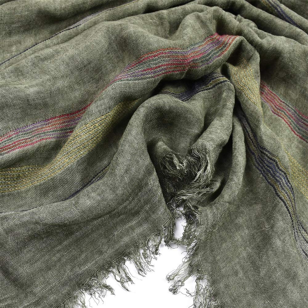 Männer Schals Herbst Winter Baumwolle Leinen Schal Männer Warme Lange Mode Herren Schals (Farbe: D)