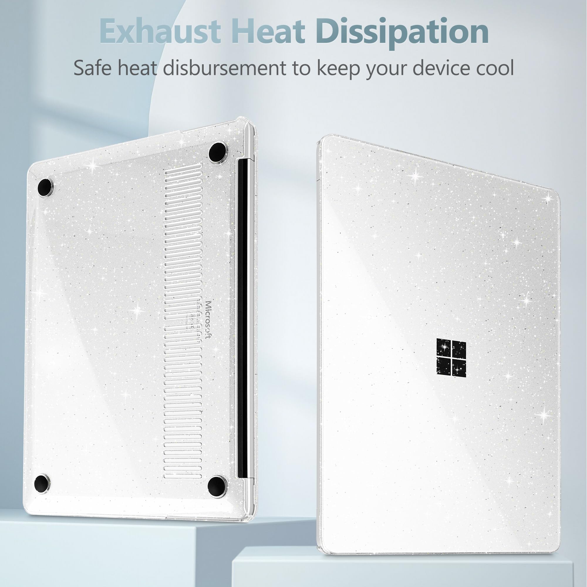 Amazon.co.jp: Mektron グリッターケース 2025 Microsoft Surface