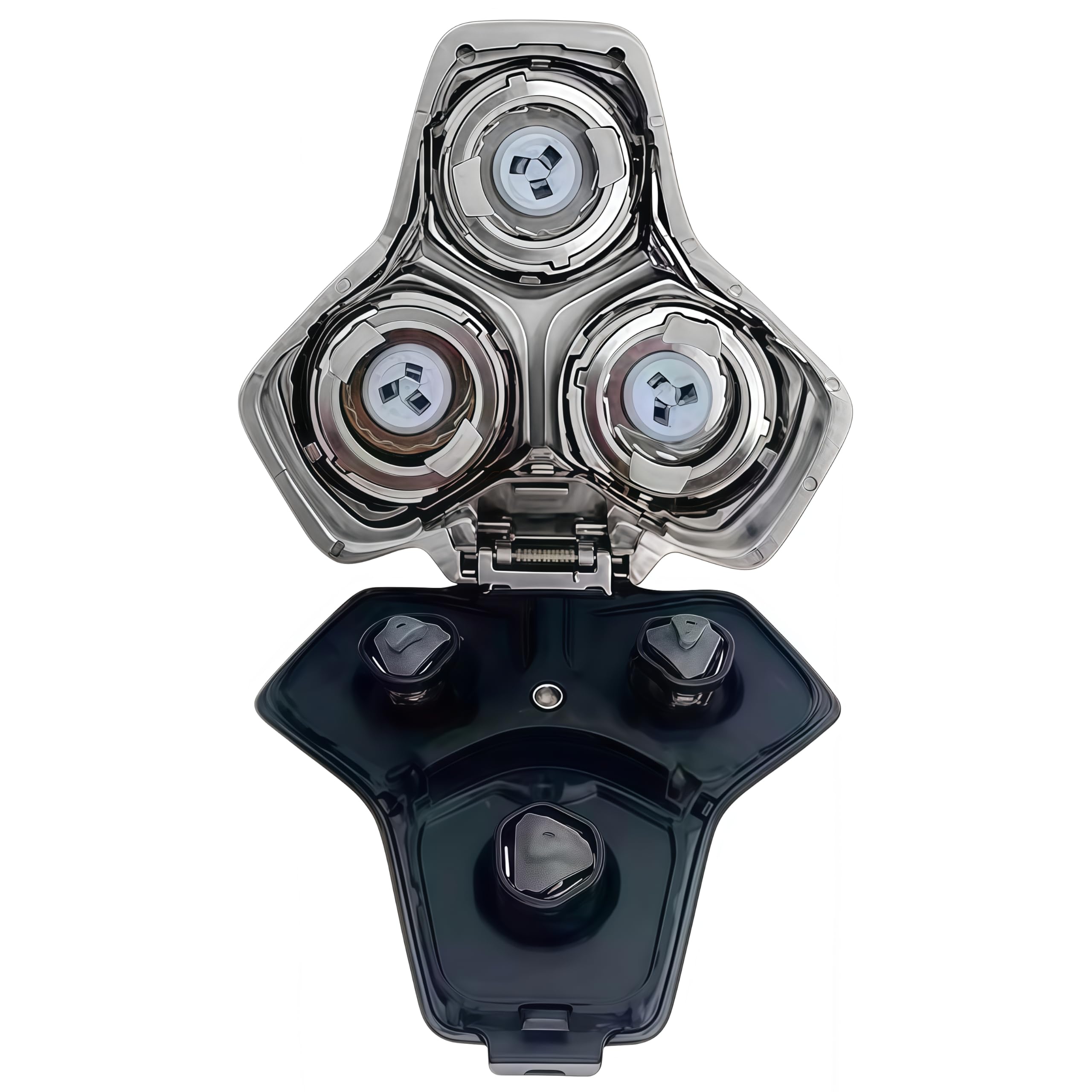 Testina di ricambio completa per rasoio elettrico da uomo, compatibile con rasoi Philips serie SH71, S5000, S7000, S9000 (argento)