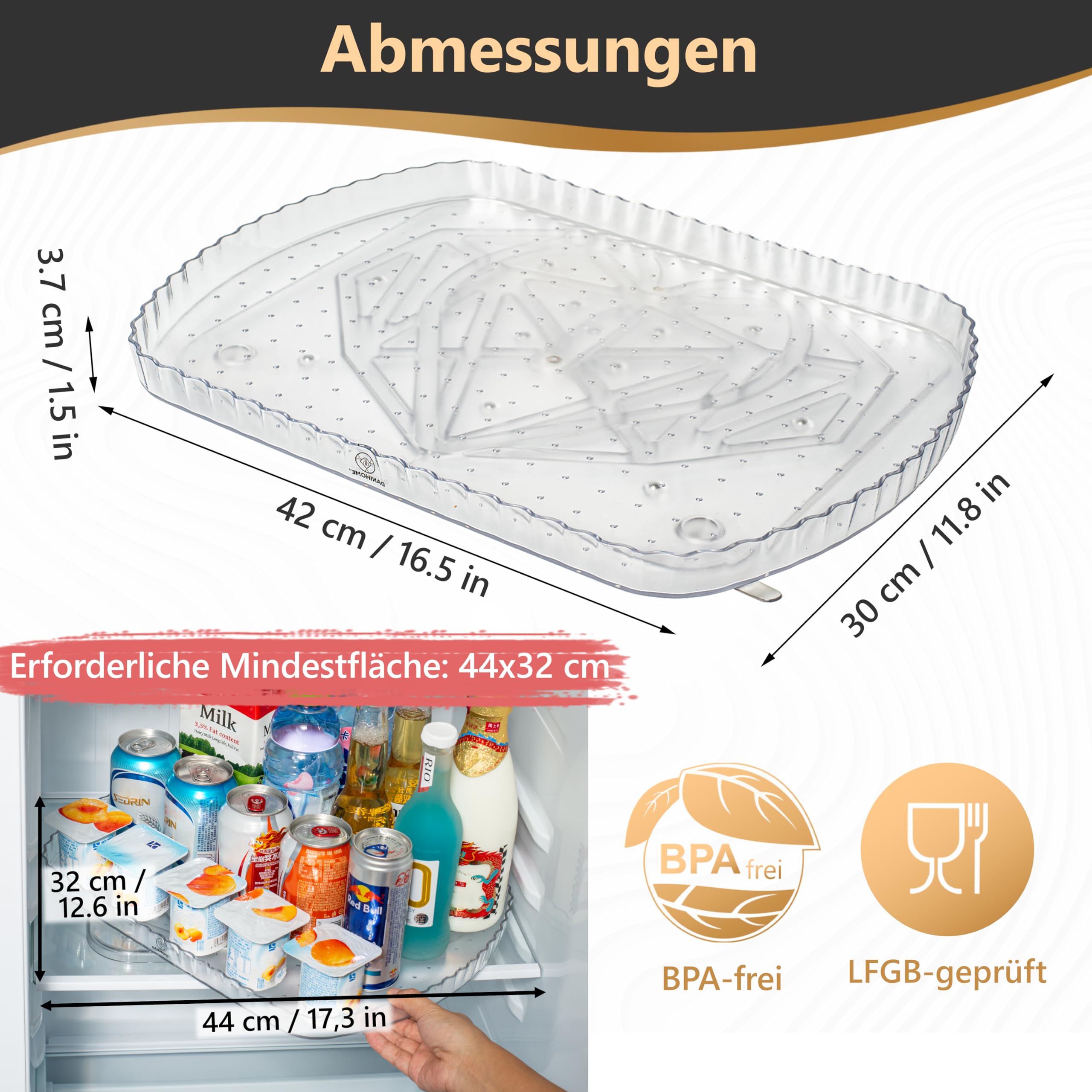 DANIHOME Frostswing Kühlschrank Organizer