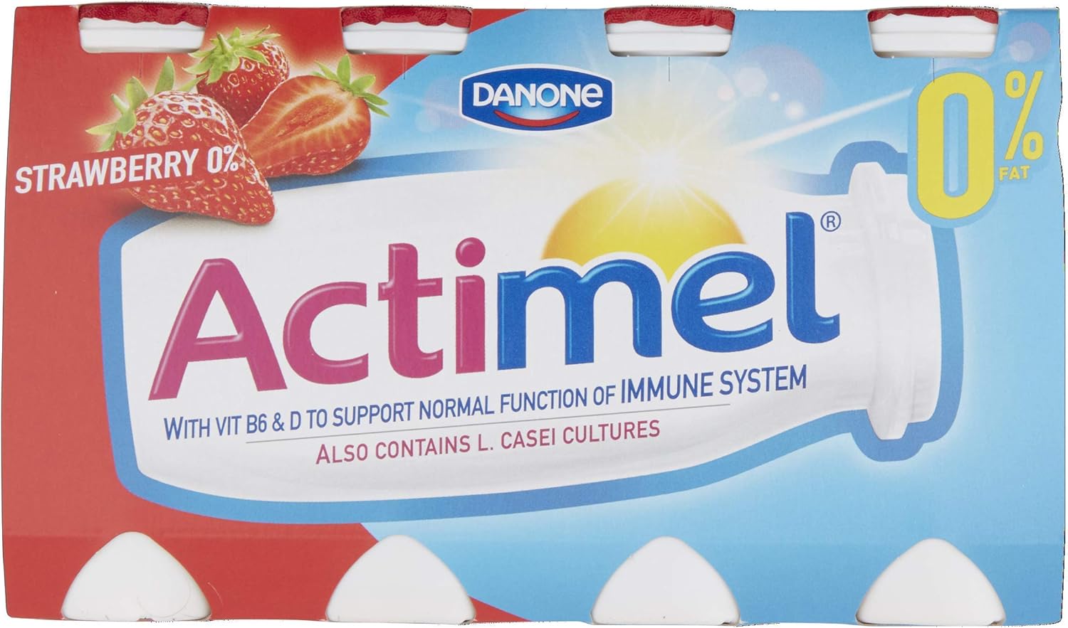 Actimel Yogurt Drink, Strawberry, 8 x 100g Amazon.co.uk Grocery