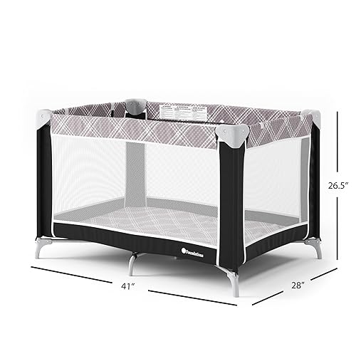 Miniatura 6 de Foundations Sleep 'n Store - Corral portátil para juegos y corral de juegos con moisés extraíble, compacto y fácil de almacenar, incluye bolsa de