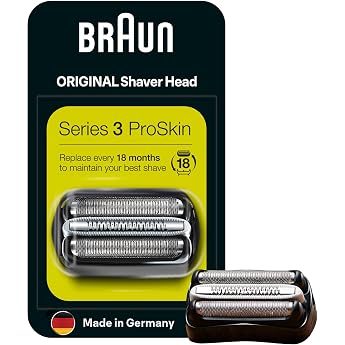 Braun Series 3 32B electric shaver replacement shaving part - black - compatible with Series 3 ProSkin shavers packaging may vary