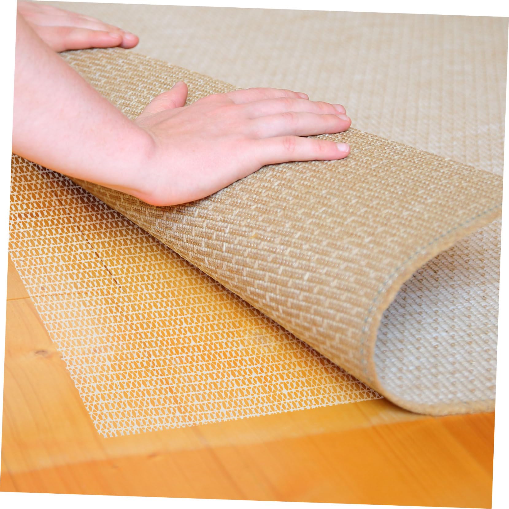 Alipis Tapis Protège Sol et Empêche Le Glissement en PVC Blanc Antidérapant 200x300 Cm pour Tapis pour Tapis de Couloir Cuisine