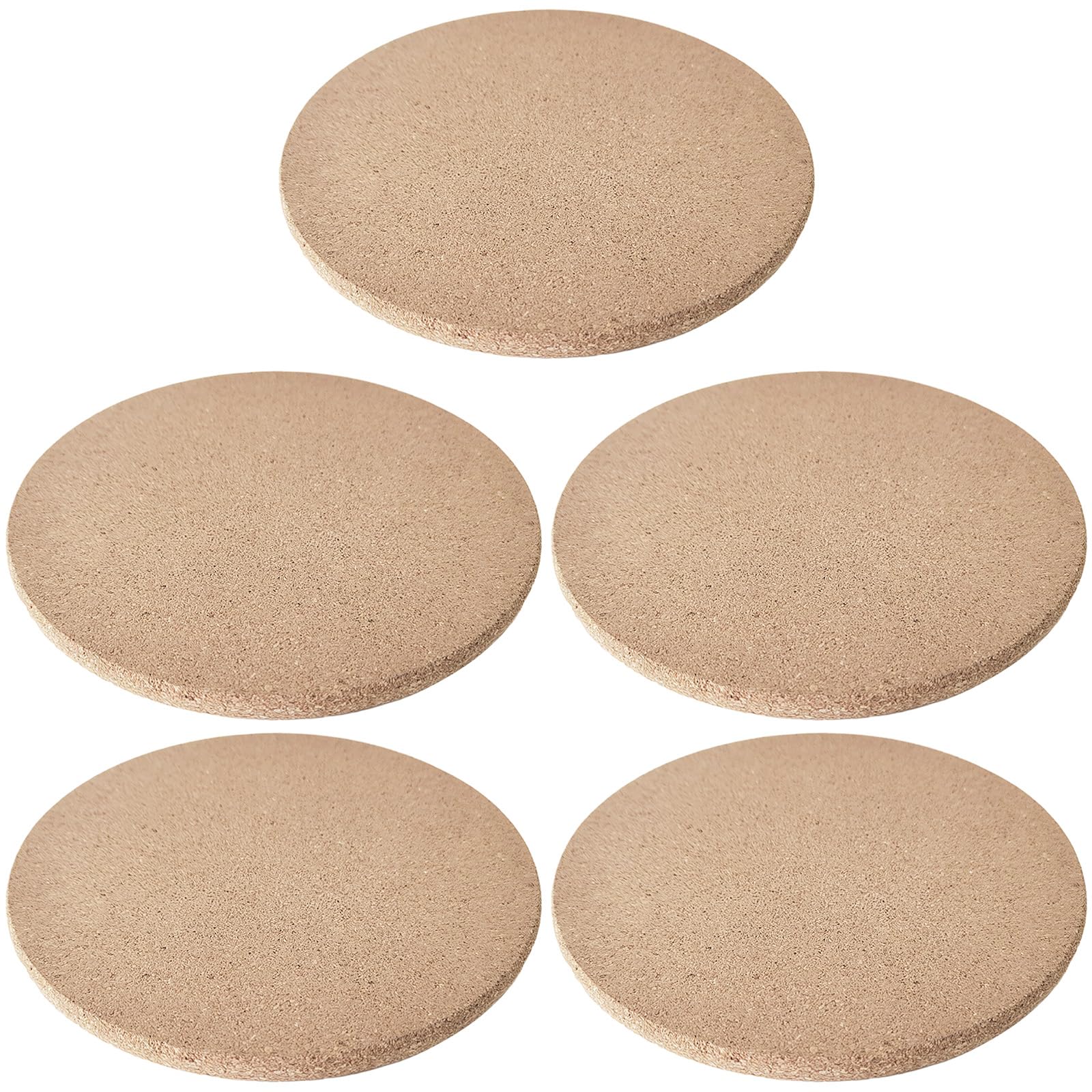 5 STK. Korkuntersetzer, 19 cm Durchmesser, 1 cm Dicke hitzebeständige Korkmatten, Untersetzer aus Kork für heiße Töpfe, Pfannen und Geschirr, zum Schutz von Tisch und Arbeitsfläche