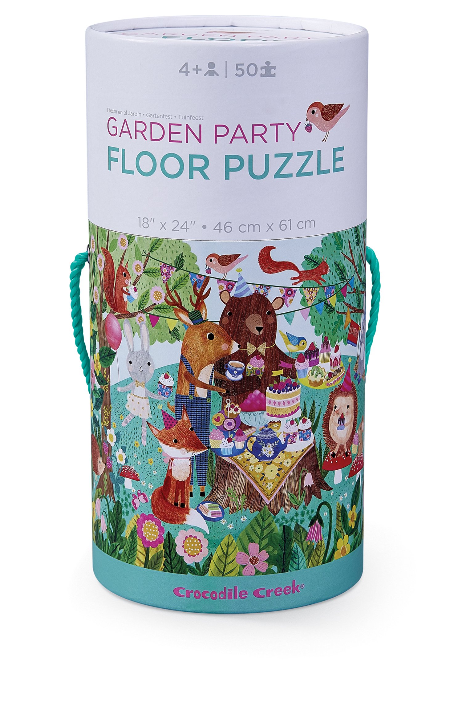 Crocodile Creek Garden Party Jigsaw Floor Puzzle Floor Jigsaw