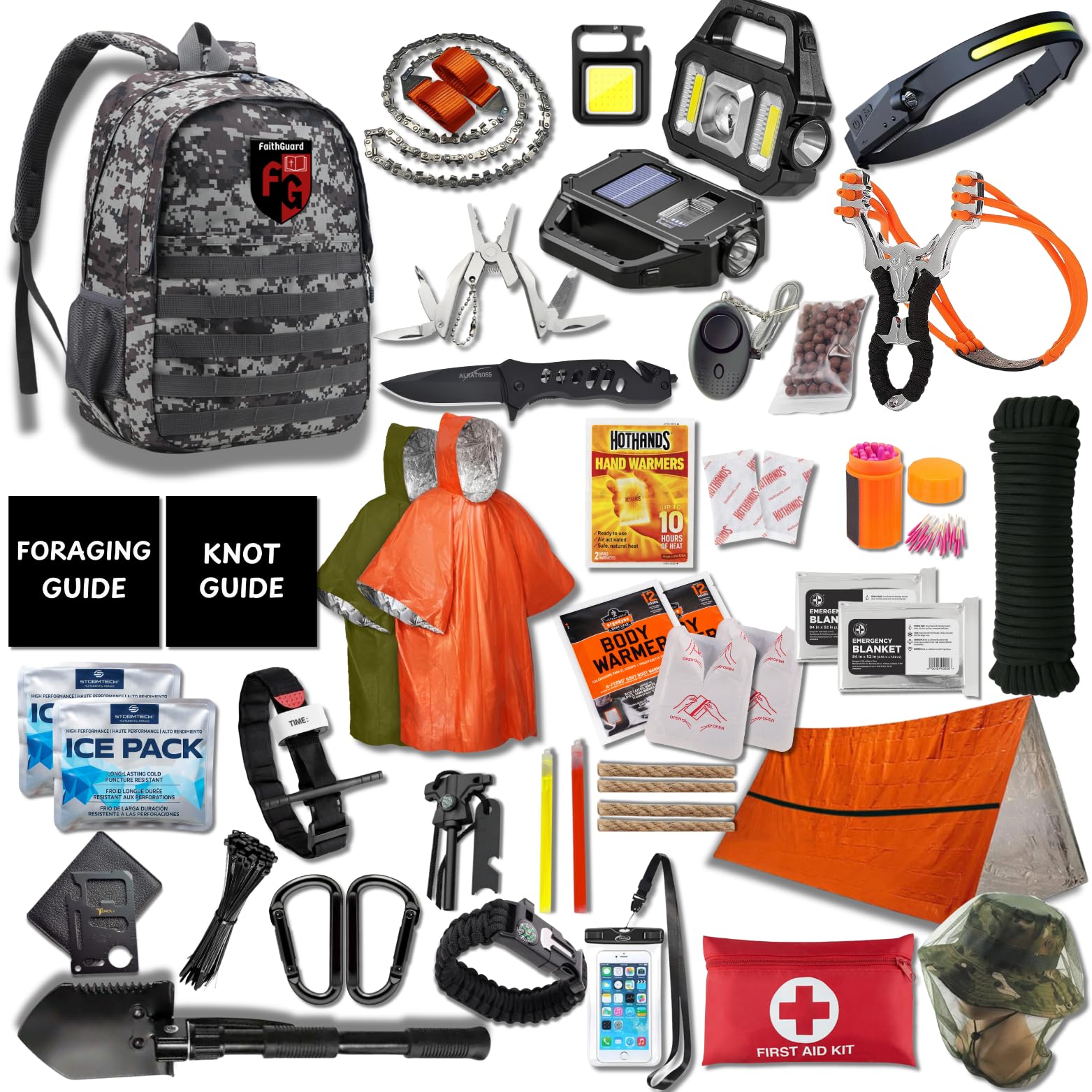 Hunting Essentials 262-Piece Survival Kit With First Aid