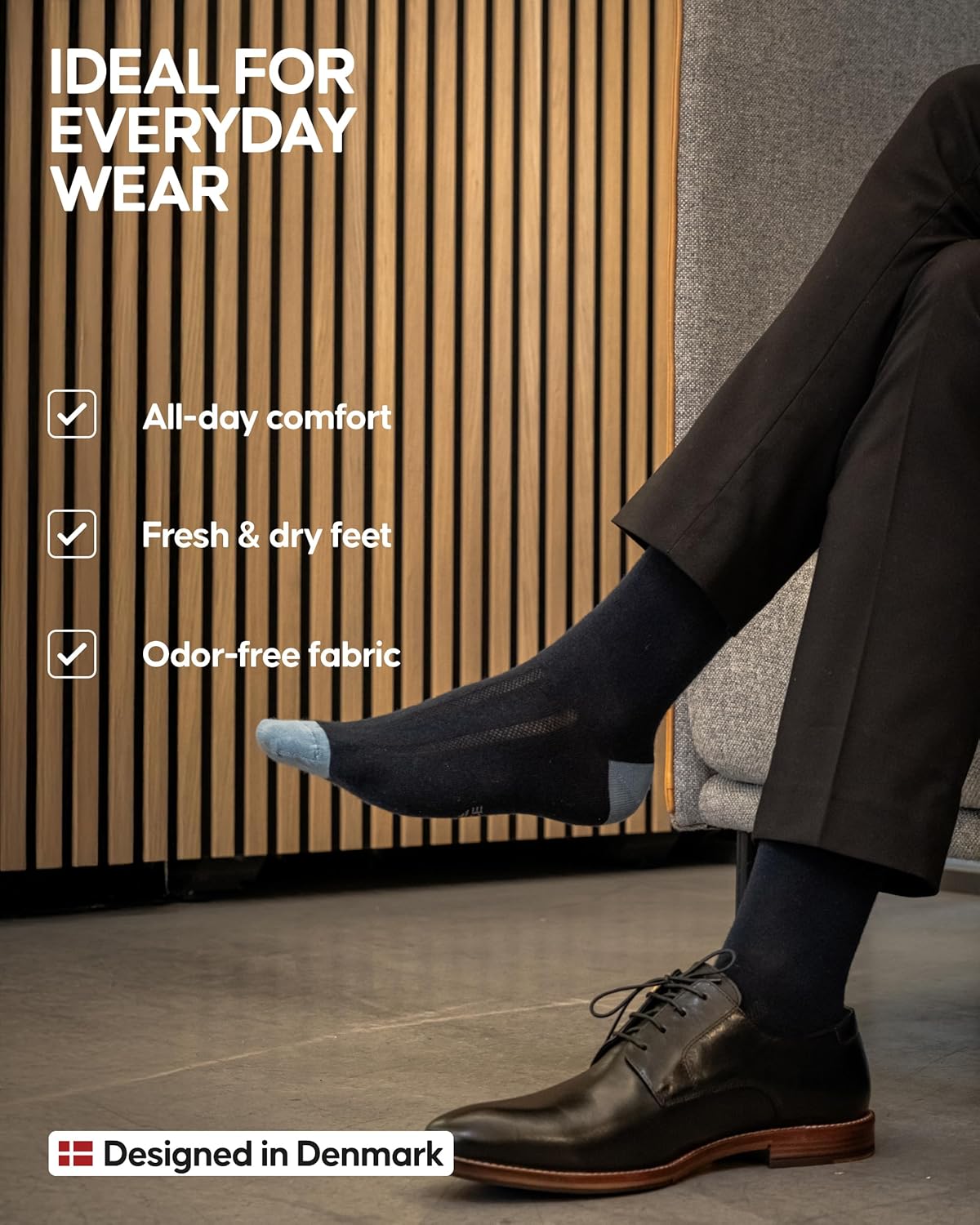 DANISH ENDURANCE Merino Wool Socks for Men and Women, Dress Socks, Thermal, Casual & Warm, 3 or 5 Pack - Image 3