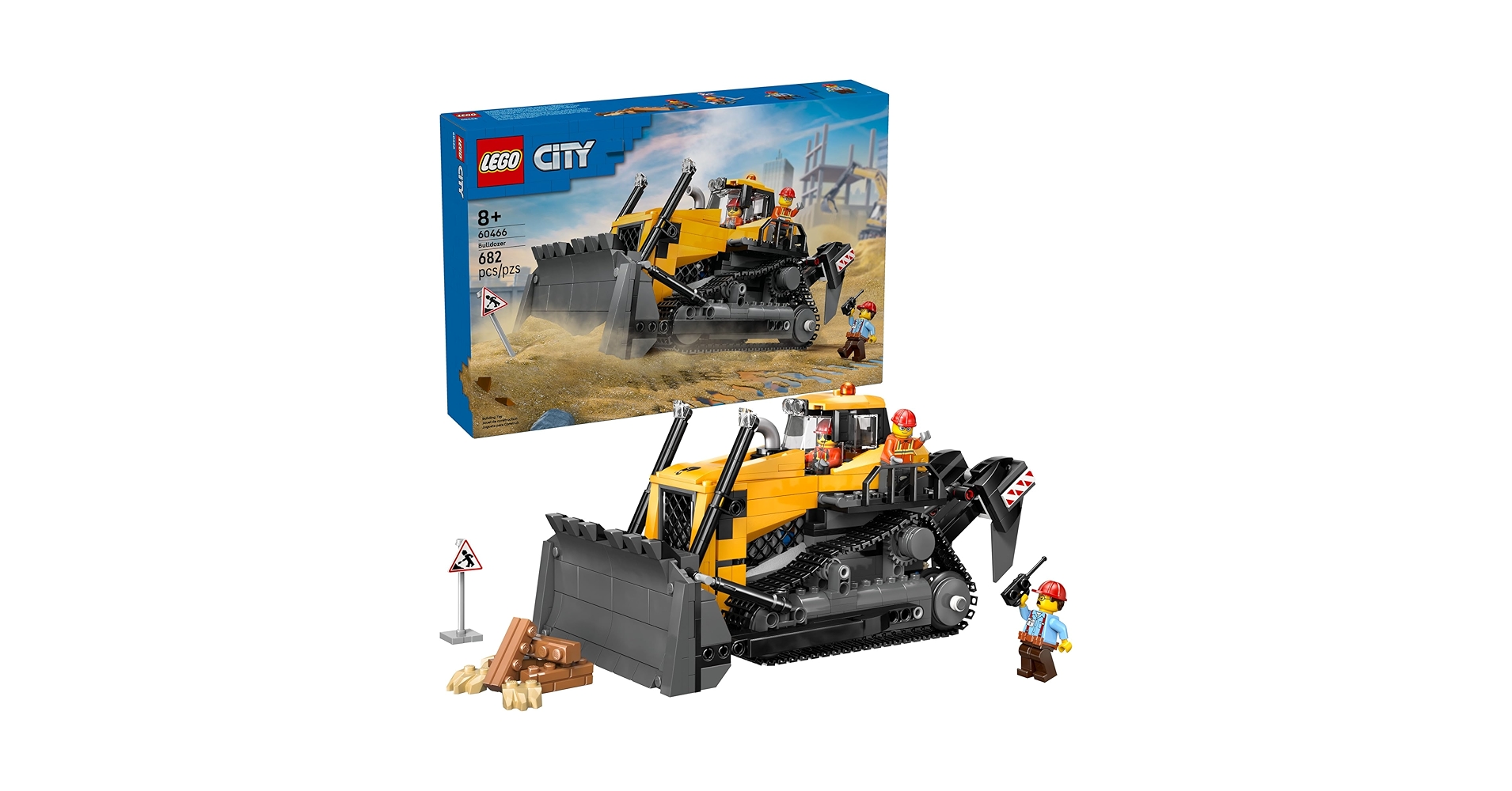 Amazon.com: LEGO City Yellow Bulldozer Construction Site