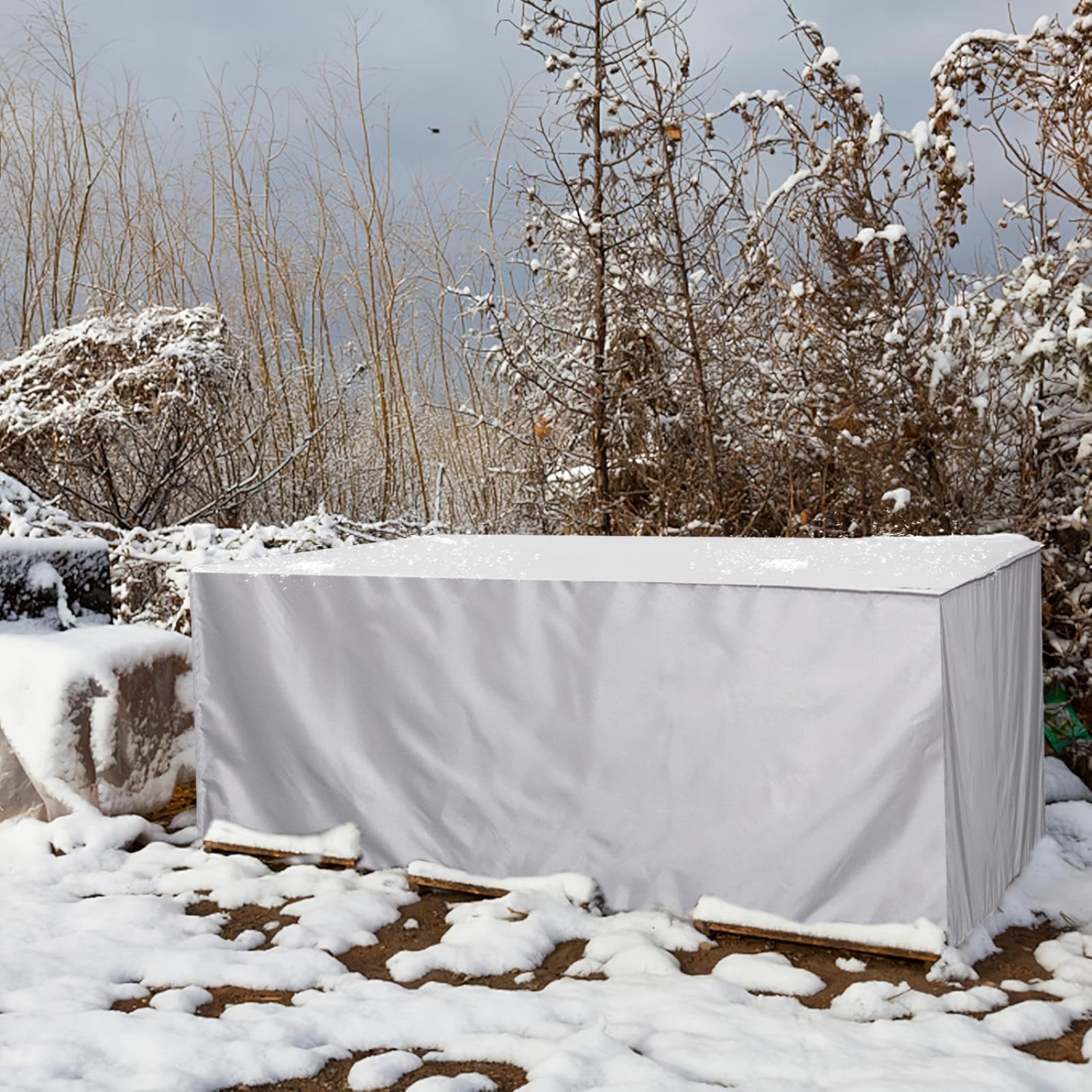 Housse de salon de jardin rectangulaire pour protéger vos meubles l'hiver