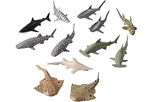 Thrilling 12-Count Shark Toy Animal Set