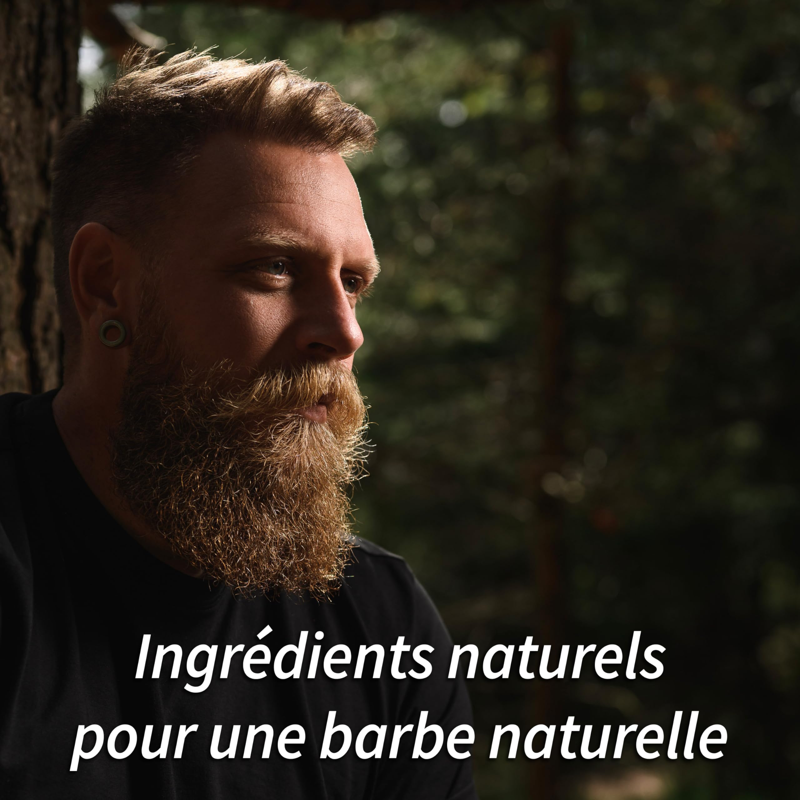 Mr Bear Family Shampoing barbe homme naturel 250ml - Boisé - plus d'hydratation pour une barbe plus fournie et plus saine - 2-en-1 savon à barbe et revitalisant pour barbe - Produit barbe hommes