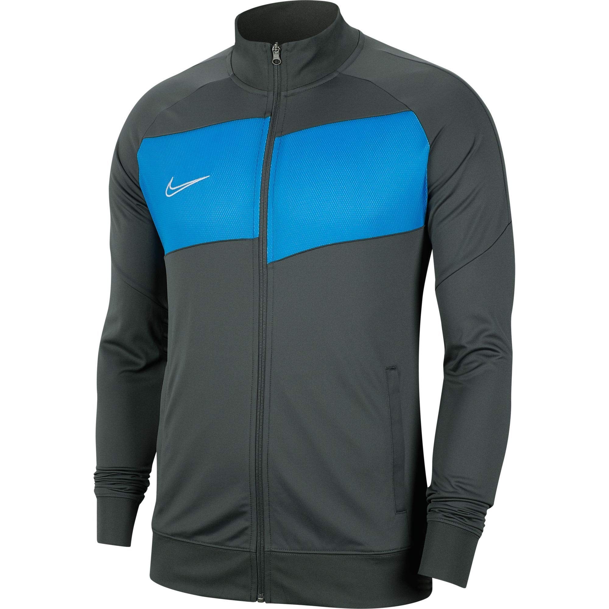 Nike Kids' Academy Pro Knit Jacket, Anthracite/Photo Blue/(White), XS