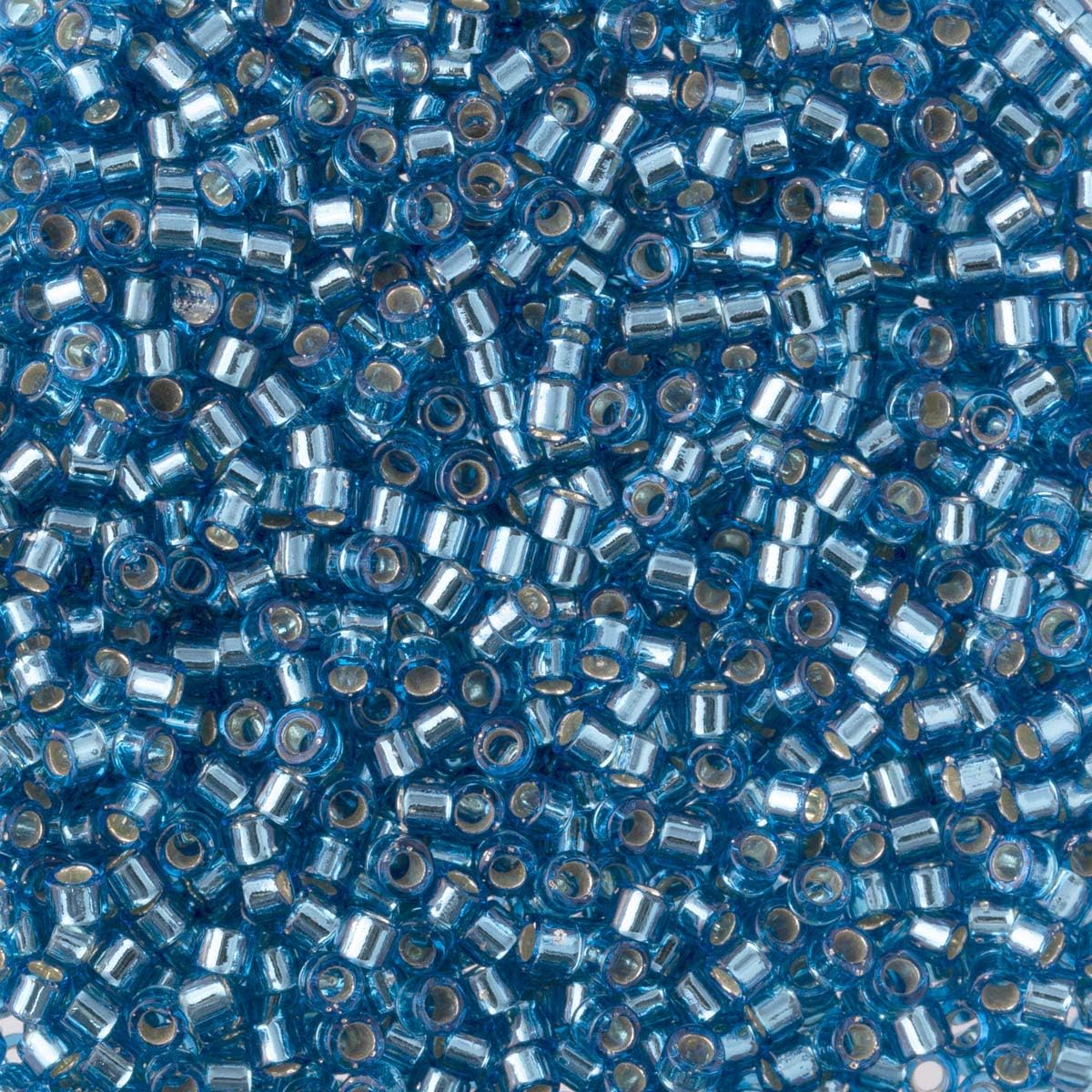 Miyuki Delica Seed Beads Bundle: Size 11/0, Turquoise Silver Lined Palette Collection DB44, DB149, DB1208 - 3 Tubes of 7.2 Grams ea