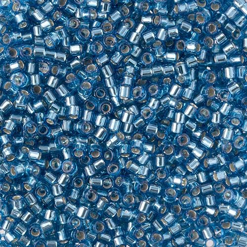 Miniatura 3 de Miyuki Paquete de cuentas de semillas Delica: tamaño 11/0, colección de paletas forradas de plata turquesa DB44, DB149, DB1208 - 3 tubos de 0.25 oz