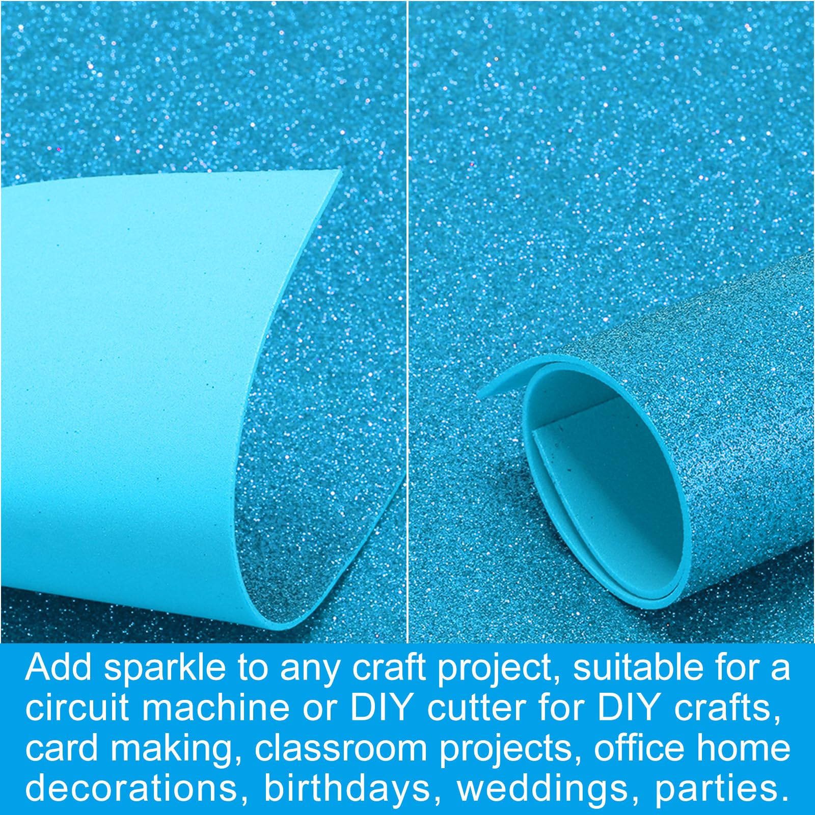 Knutsel foam vel glitter donkerblauw kopen