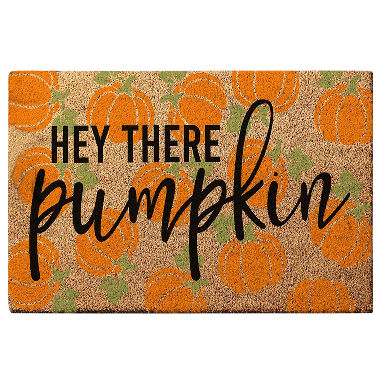 Fall Thanksgiving Decorative Door Mat Pumpkin Doormat Indoor Outdoor Welcome Mat Halloween Pumpkin Mat 40 X 60 cm, Kitchen Bedroom Living Room Home Decor Mats for Front Door, Entry, Non (b-A, 40x60cm)