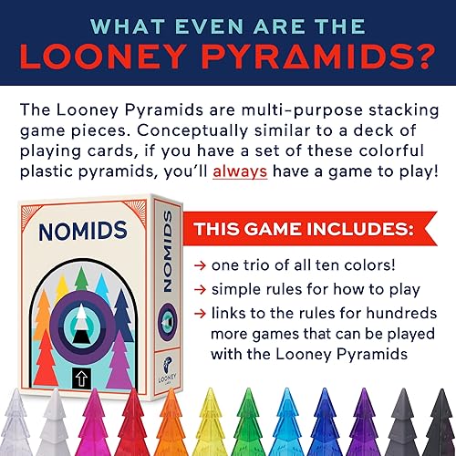 Miniatura 6 de Looney Labs Juego de mesa Nomids - Rango versátil de jugadores y diversión educativa