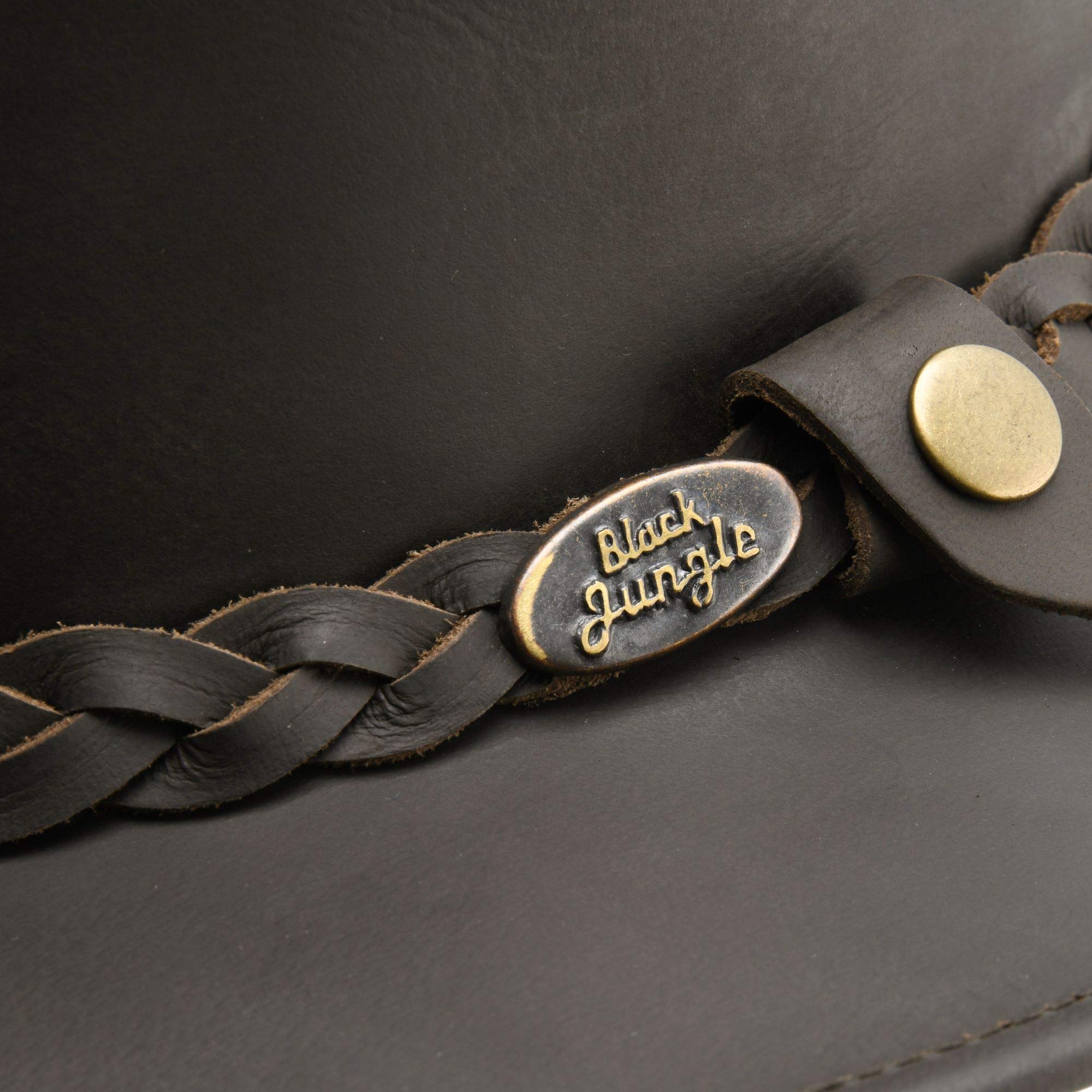 Black Bungle Sorrento Cappello in Pelle Cappello Occidentale Cappello da Cowboy Realizzato con la Migliore Pelle