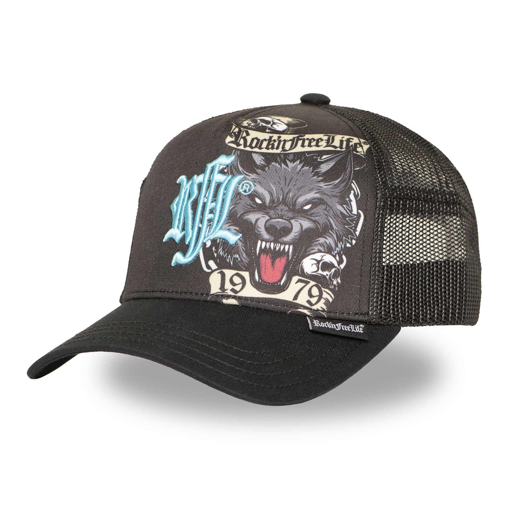 RFL Rock'nFreeLife Casquette Trucker imprimée avec Filet Strife