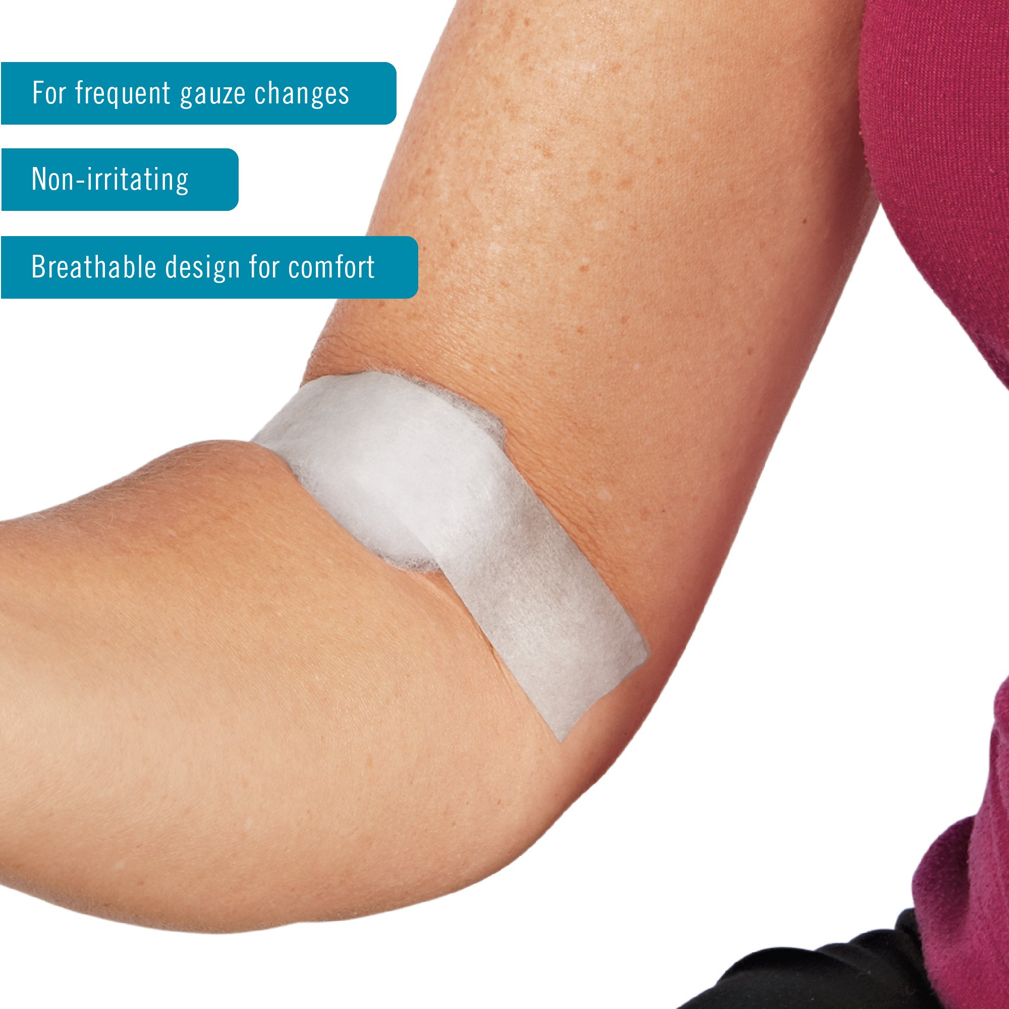 Nexcare Gentle Paper First Aid Tape, Tears Easily, For Frequent Gauze Changes, 1 Roll