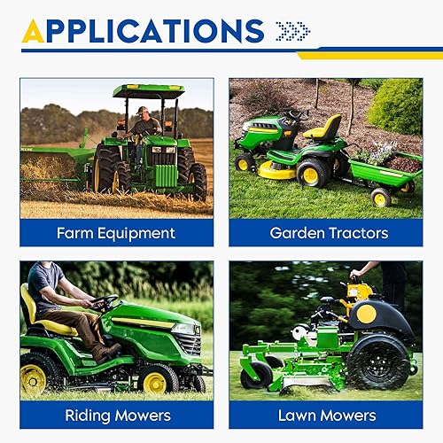 Miniatura 7 de Nuevo neumático de cortacésped plano de 10 pulgadas en rueda 4.103.50-4, cubo de desplazamiento de 2.25 pulgadas, buje engrasado de 58 pulgadas para