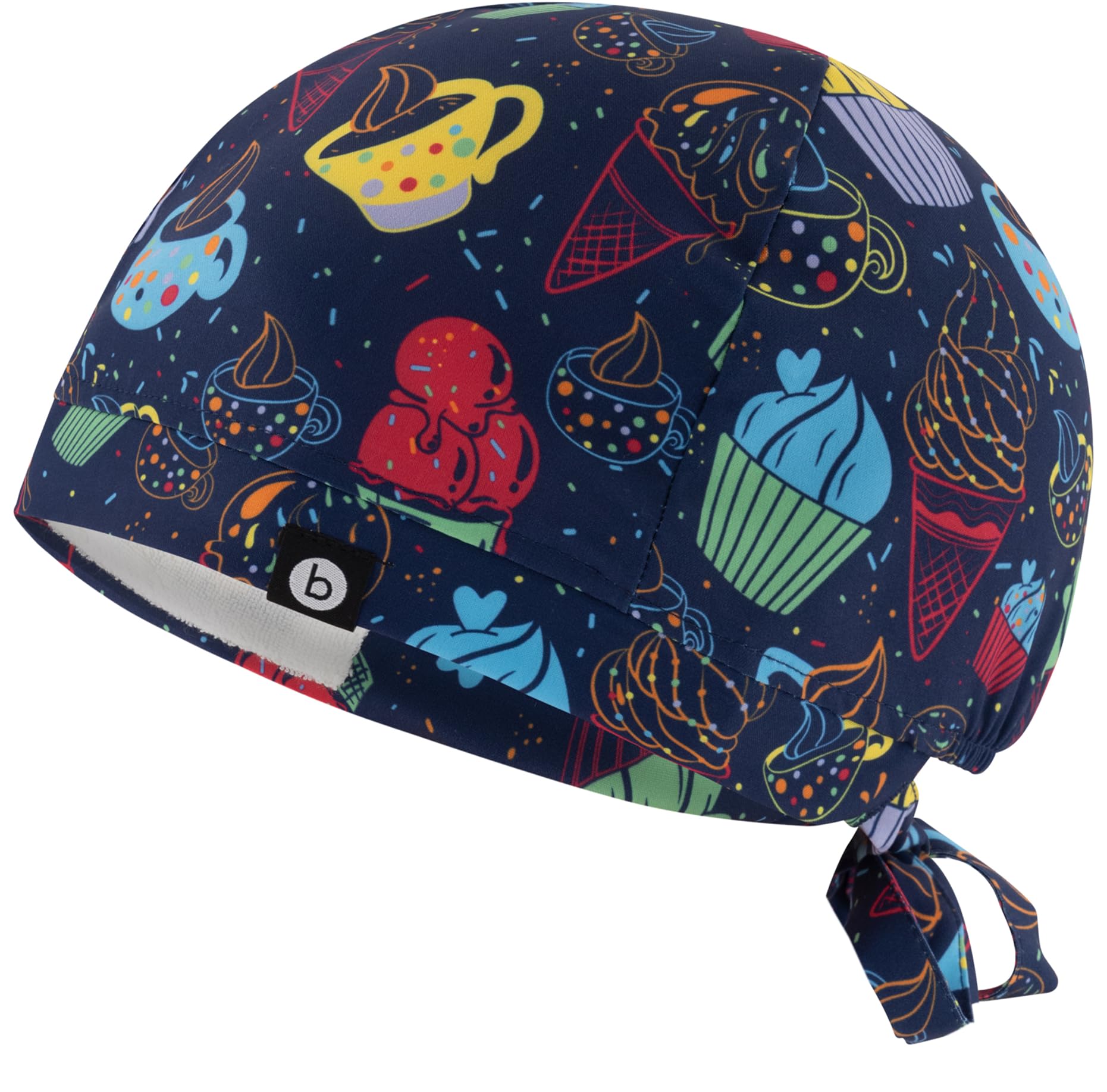 B-well Modena Scrub Hat Scrub Cap Scrub Hats Surgical Doctors, Nurses, Dentists, Pharmacists, Vets, Medical Staff, Cupcakes, One Size