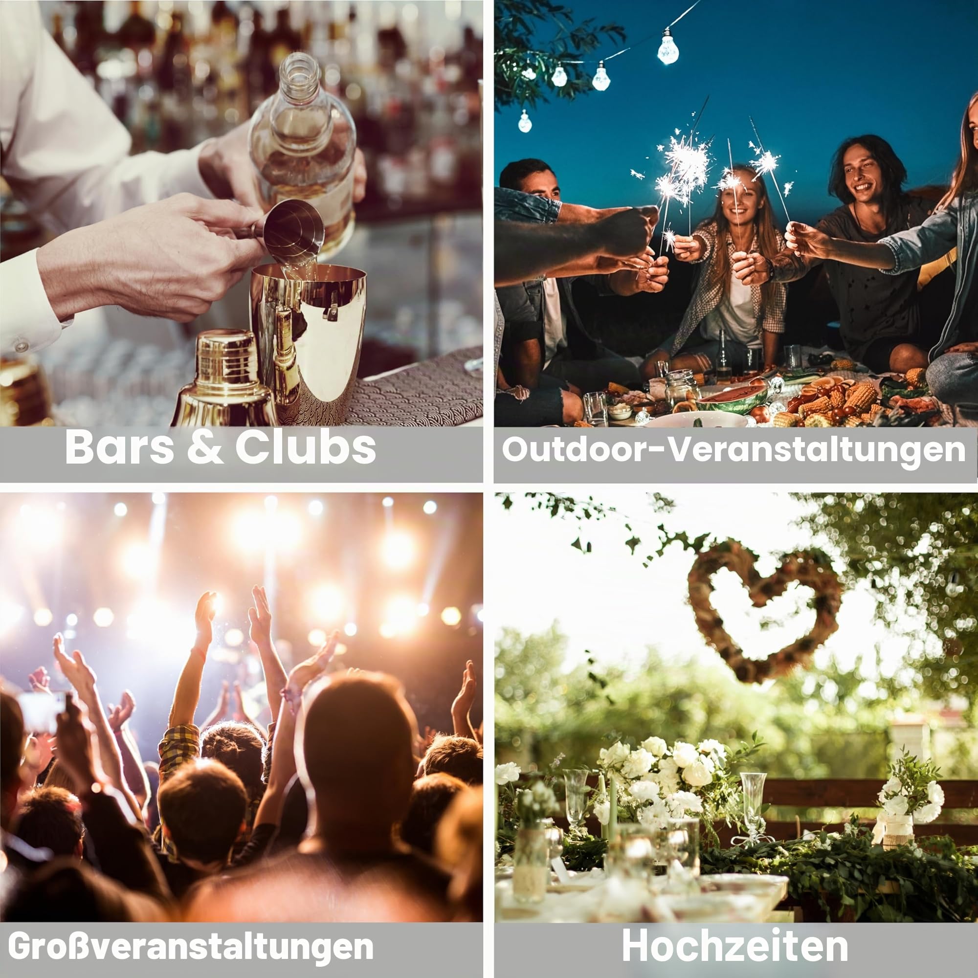 MATANA 120 Premium Weiße Plastikteller mit Silberrand, 2 Größen - Unzerbrechliche & Mehrweg Kunststoffteller, Partyteller für Hochzeiten, Geburtstage, Partys - Elegantes & Stabiles Partygeschirr