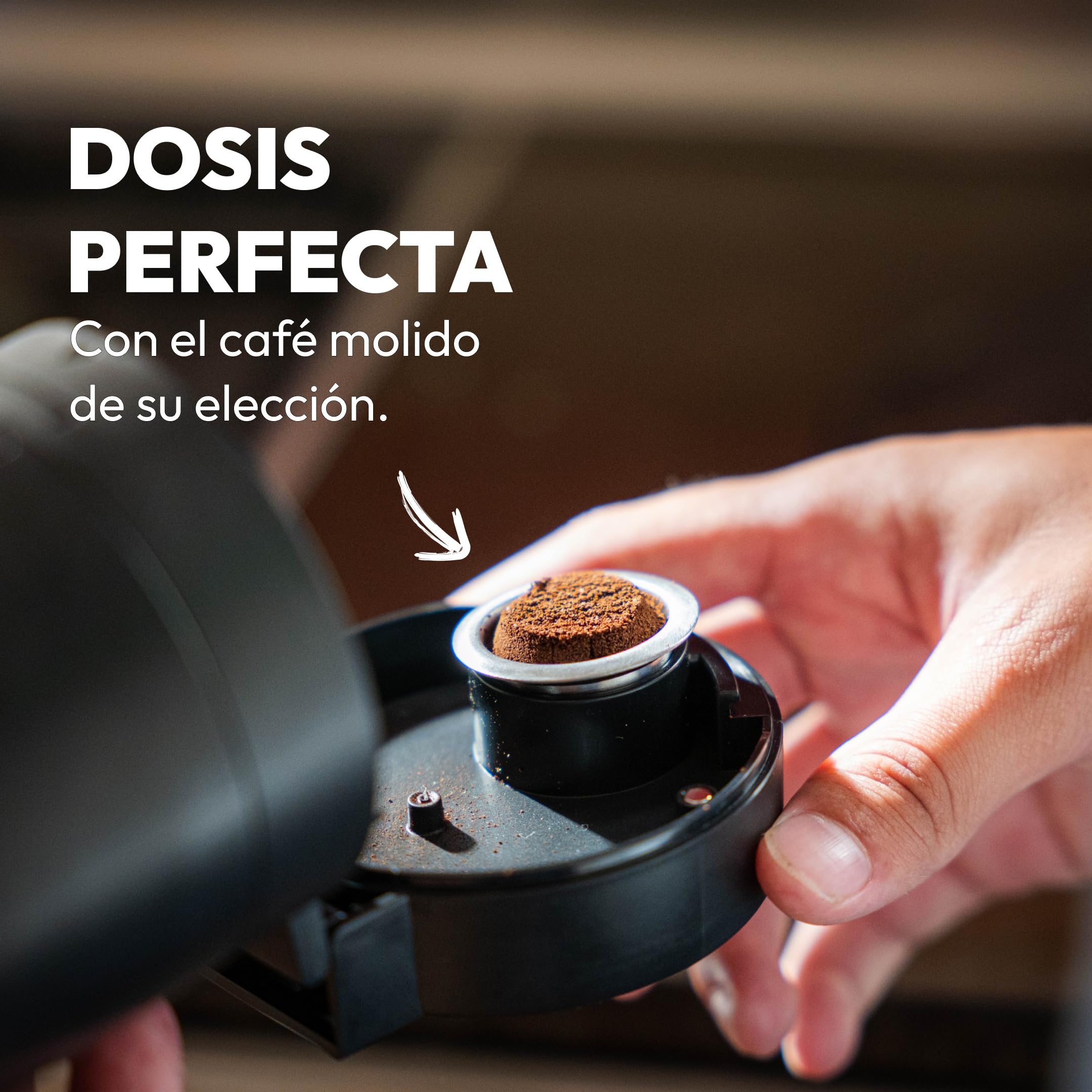 CAPS ME - Kit Completo de Cápsula Recargable para Nespresso Original (1 Agitador + 3 Cápsulas Reutilizables de Acero Inoxidable + 48 Tapas de Papel + Café Premium) - Regalo Económico y Ecológico.