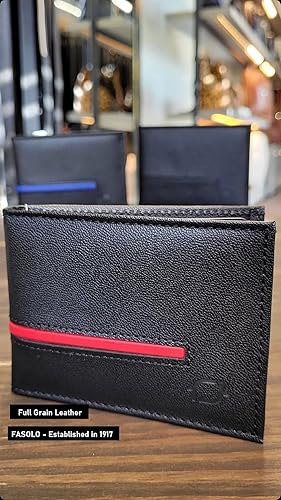 Miniatura 5 de Billeteras de Hombres Cuero Original - Cartera de cuero de grano completo, billetera de cuero hecha a mano - Carteras para hombre Personalizadas -