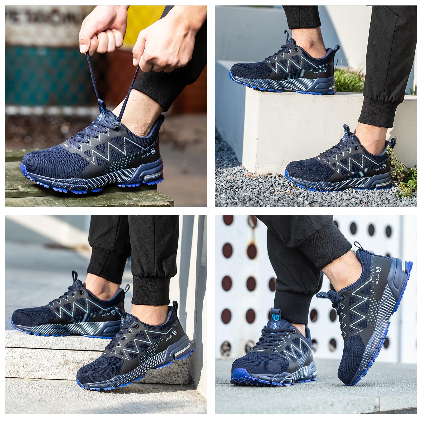 Chaussures de Sécurité Hommes Femmes Légère Respirante Basket Securite Confortable Antidérapante Chaussures de Travail Embout en Acier 37-47EU